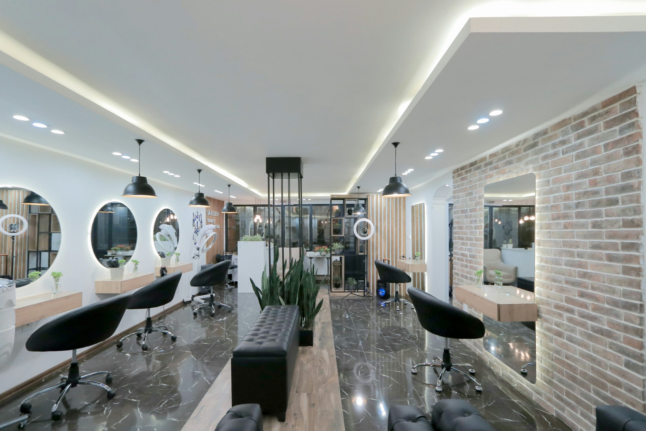 View of Salon Interior